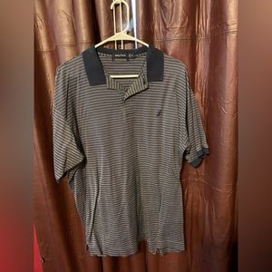 Nautica Pima cotton polo tee blue xl